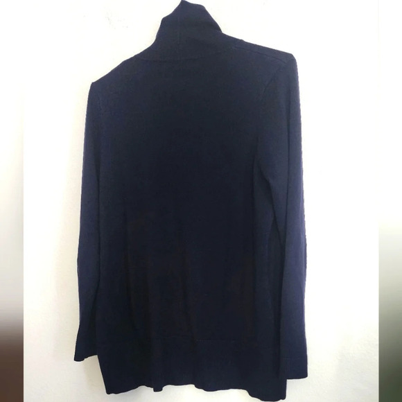 89th & Madison Women's Open Front Long Sweater Ribbed Neck & Sleeves. - Picture 6 of 9